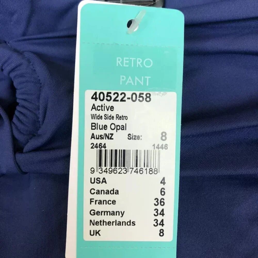 Seafolly, Women’s Wide Side Bikini Swim Bottom, Blue, Size 4